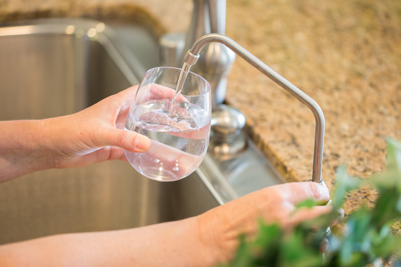 Filtered Drinking Water From Kitchen Faucet